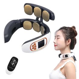 Massaging Neck Pillowws Pulse Massager Heat Pain Relief Cordless Intelligent Deep Tissue Trigger Point Massage Shoulder Cervical 231020