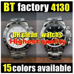 BT factory men watches Better 12.2mm thick 116500LN Danton Movement Cal.4130 904L Size 40 mm Ceramic bezel plated with platinum film Swiss luminous waterproof watch
