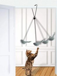 Cat Toys Hanging Door Bouncing Catcher Funny For Kitten Stress Relieve Exercise Pet Mouse Toy