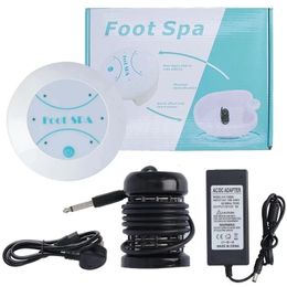 Foot Massager Electric FootBath Cleanse Footspa Vibrating Whirlpool Care Arrays Aqua Health Therapy Foot Spa Bath Detox Ionic Cleanse Massager 231020