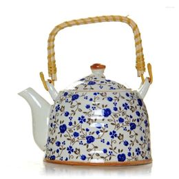 Hip Flasks Chinese Style Ceramic Teapot Jingdezhen Large Blue And White Porcelain Single Household