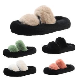 hotsale slippers women platform slides shoes fur winter snow warm sandals white pink yellow black fur slippe women shoes