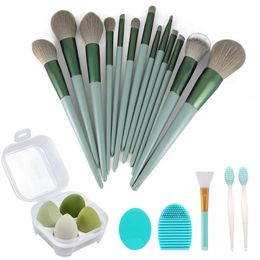 Makeup Brushes Comprehensive Makeup Brushes 22 Pcs Makeup Kit Foundation Brush Eyeshadow Brush Make up Brushes Set Green Makeup Brush Set 231020