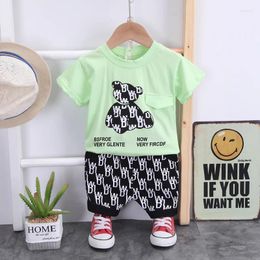 Clothing Sets Baby Boys Clothes 2023 Summer Toddler Kids T-Shirt Pants 2pc Outfits Casual Children Girls Sportswear Suits