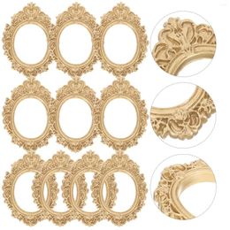 Frames Po Frame Compact DIY Crafts Supplies Mini Vintage Resin Picture Retro House Gold Golden Baroque