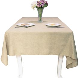 Table Cloth 1PC Tablecloth Imitation Linen Cotton Dining Coffee Cover For Home el Textile Banquet Decor 231020