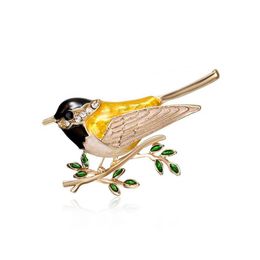 Pins Brooches Personalised Bird Branch Brooch Animal Acrylic Jewellery Clothing Cor Men Women Suit Jacket Pins Drop Delivery Dhfo6
