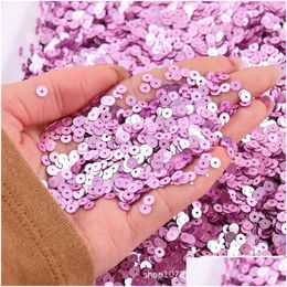 Sewing Notions Mixed Colours 4Mm Sequin Flat Round Loose Sequins Crafts Paillette Clothes Decoration Diy Accessory Lentejuelas Para