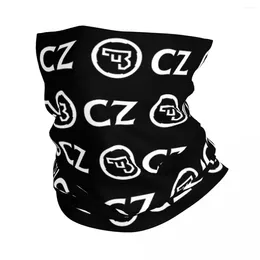 Scarves White CZ Guns Logo Bandana Neck Gaiter Printed Face Scarf Warm Balaclava Cycling For Men Women Adult Breathable