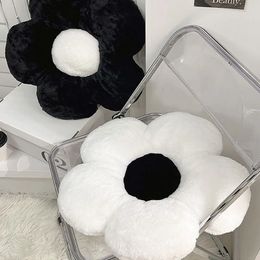 Pillow Ins Flower Cushion Plush Soft Office Throw Pillow Lumbar Support Classroom Chair Cushion Waist Girl Car Cushion Home Decor Gifts 231021