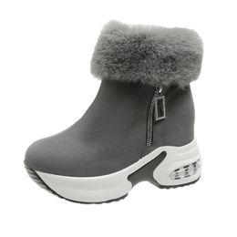 Designer Women Men Boots Winter white black grey brown Ankle Boot Shoes Outdoor non-slip Keep Warm mens wmens breathable Cotton Snow Shoe size 35-43