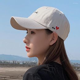 Ball Caps Hat Female Korean Style Baseball Cap Fashion Brand Peaked Ins Casual All-Matching Sun Protection