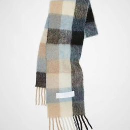 Winter scarf for mens AC designer scarfs plaid sciarpa big plaid sjaal color long tassel womens wool scarf cashmere keep warm simple casual hj01