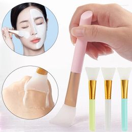 Makeup Brushes Soft Silicone Facial Mask Brush Candy Color Pink Rod Hair Mud Film Care Tools Easy To Clean Durable Make-up Tool