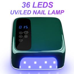 Nail Dryers 2023 Upgrade 72W Art Lamp Dryer For Manicure Professional UV LED Light 36 Fast Curing Gel Polish Drying L 231020