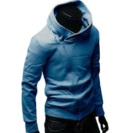 Men's Sweaters Autumn Men Turtleneck Sweatshirt Long Sleeve Diagonal Zipper Sports Hoodie Coat Casual Tracksuit Male Hip Hop Tops 231020