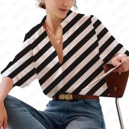 Women's Blouses 23 Loose Female Tops Spring And Autumn Long Sleeve Temperament Top Womens Camisa Casual Woman Shirt Mainland China