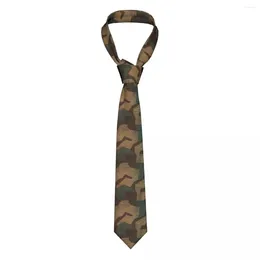 Bow Ties Splintertarn German Camouflage Men Neckties Silk Polyester 8 Cm Classic Texture Neck For Shirt Accessories Gravatas Party