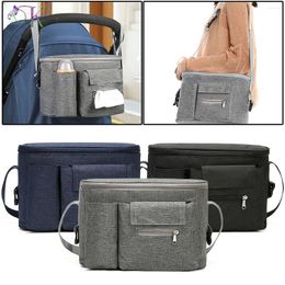 Duffel Bags 2023 Waterproof Baby Stroller Bag Mummy Organiser Nappy Diaper Carriage Pram Cart Basket Accessories