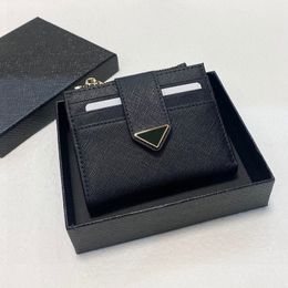 Moda clássica carta cor sólida porta-cartões carteira senhoras triângulo sinal moeda bolsa itália marca de alta qualidade couro genuíno mulheres sacos de luxo designer