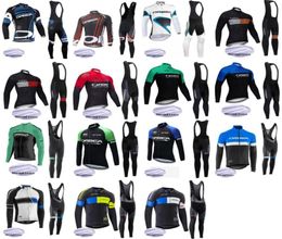 ORBEA team Mens Winter Thermal Fleece Long Sleeve cycling jersey bib pants sets Warmmer Bicycle Outfits Sports Uniform S21012211191317207