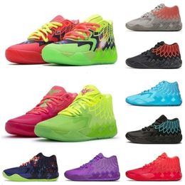 High Quality Lamelo Mens Ball Mb 01 Basketball Shoes Melo Red Green Purple Black Blue Bred Grey Queen Galaxy What the Sneakers Tennis with Box