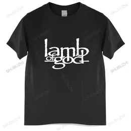 Мужские футболки, мужская хлопковая рубашка, летняя брендовая футболка, мужские топы Xxxl Lamb Of God, футболки, топы Homme