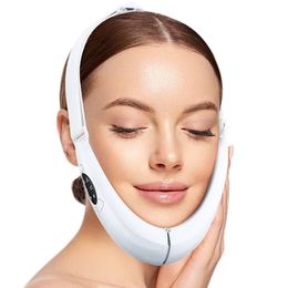 Face Massager Hailicare Lifter V Line Up Lifting Belt Slimming Vibration LED Display Beauty Instrument 5 Modes 231020