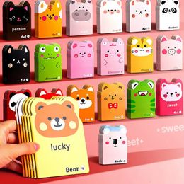 Notepads 20pcs Cartoon Cute Small Book Mini Pocket Notebook Portable Diary Note Children's Small Prize Booklet 231020