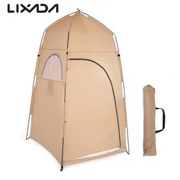 Tents and Shelters Outdoor Waterproof Changing Fitting Tents Portabl Anti UV Shower Bathing Tent for Camping Beach Travel Privacy Toilet 231021