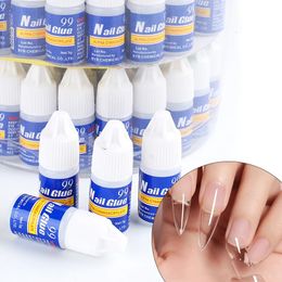 Nail Treatments 100pcs BYB Super Glue Nails False Acrylic Rhinestone Gel False Tips Nails Overhead With Glue Repair Gel Manicure Tools NL1856 231020