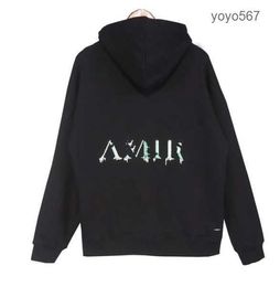 Designer Fashion fog Hoodies Amirs Sweatshirts am Hoodie a miri Full of stars Sweatshirts Trend Letter Splashing Ink Dripping Jogger Mens Women Tracksuit 5A74