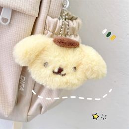 Plush Keychains Japanese Cute Anime Puppy Rabbit Cat Small Pendant Keychain Bag Hanging Decoration Backpack Decorative Accessories Couple 231020