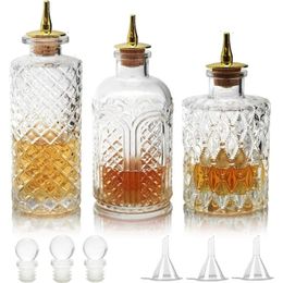 Bar Tools Suprobarware Bitters Bottle for Cocktails - Glass Dasher Bottles with Dash Tops Great for Bartender Home Bar 231020