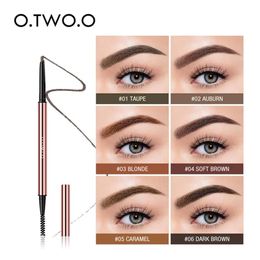 Eyebrow Enhancers OTWOO Ultra Fine Triangle Pencil Waterproof Makeup Blonde Brown Eyebrows Precise Brow Definer Eye Cosmetics 6 Colors 231020