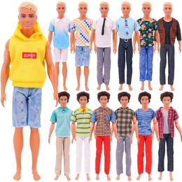 Doll House Accessories Handmade Ken Clothes T shirt Shorts For es Dress Fashion Daily Clothing Gils Toys Birthday Gift 231021