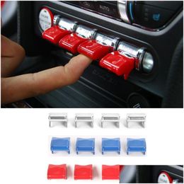 Other Interior Accessories Car Navigation Decoration Button Ers Central Control Abs For Ford Mustang - Styling Drop Delivery Mobiles Dho7D