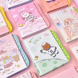 Notepads Password Notebook Creative Primary School Student Password Lock Diary Notebook Hand Cartoon Girl Heart Small Book Whole 231020