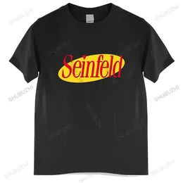 Men's T Shirts Summer T-shirt Men Brand Teeshirt Seinfeld Logo O-Neck Short Personality Mens Euro Size TOPS