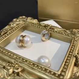 Orecchini con retro magnetico, moda, perline rotonde, perle, romantiche, orecchini a bottone, gioielli minimalisti, regali per donne e ragazze