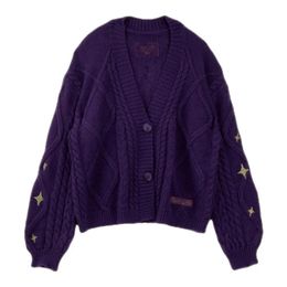 Womens Sweaters Autumn Winter Vintage Cardigan Sweater for Women Long Sleeve Coat Fashionable Street Top Female Jacket 231020