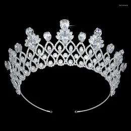 Hair Clips Princess Crowns HADIYANA Accessories Jewellery Classic Design For Women Wedding With Zircon BC5258 Tiara Headpieces