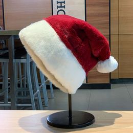 Christmas Hat Fashion For Kids And Adults Gift Celebration Red Hat Women's Autumn And Winter Thickened Warm Ear Protection Hat Cute Santa Claus Hat