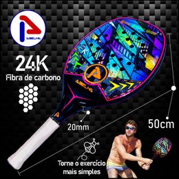 Squash Racquets ABELHA 24K carbon fiber beach racket outdoor sports with backpack tennis 231020