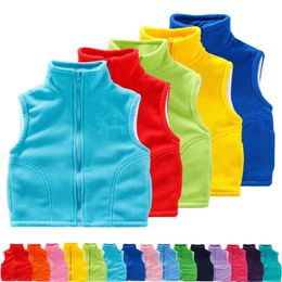 Gilet da 3 a 10 anni Gilet per adolescenti Outwear Giacche senza maniche Gilet per bambini per ragazzo ragazza Pile polare Gilet per bambino caldo inverno 231020