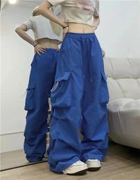 Women's Pants Autumn Y2k Style Sweatpants Women Clothing Pink Bubble Plaid Wide-Leg Loose Jazz Hip-Hop Men Trousers Pantalones De Mujer