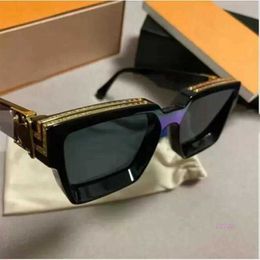 Luxury Millionaires Sunglasses men full frame Vintage designer sunglasses popular Black top qualit2736