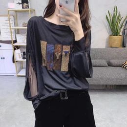 Women's Hoodies 2023 Spring Autumn Long Sleeve T-shirt Fashion Trend Crewneck Pullovers Women Loose Large Size Casual Womens Tops Goth