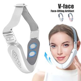 Face Massager V shaped Slimming Instrument EMS Micro Current Plastic Intelligent V face Beauty Chin 231020