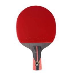 Table Tennis Raquets 1Pcs 6 Star Racket Short Long Handle Carbon Protessional Ping Pong Blade Paddle With Double Face Pimples In 231020